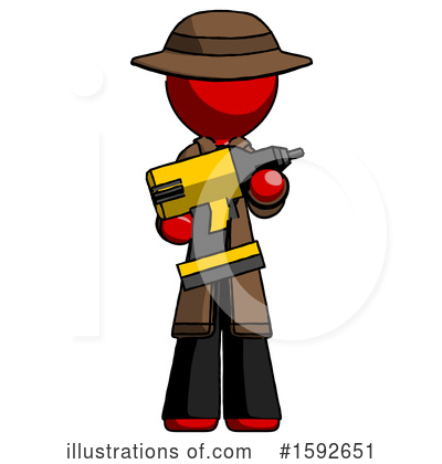 Royalty-Free (RF) Red Design Mascot Clipart Illustration by Leo Blanchette - Stock Sample #1592651