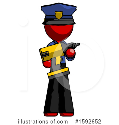 Royalty-Free (RF) Red Design Mascot Clipart Illustration by Leo Blanchette - Stock Sample #1592652