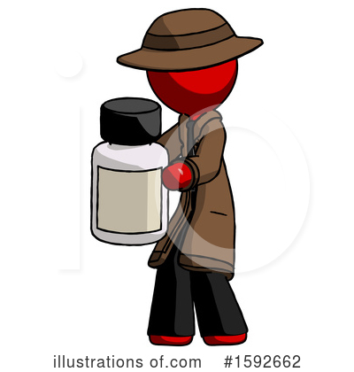 Royalty-Free (RF) Red Design Mascot Clipart Illustration by Leo Blanchette - Stock Sample #1592662
