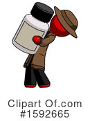Red Design Mascot Clipart #1592665 by Leo Blanchette