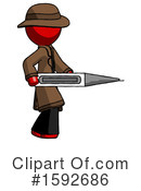 Red Design Mascot Clipart #1592686 by Leo Blanchette