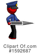 Red Design Mascot Clipart #1592687 by Leo Blanchette