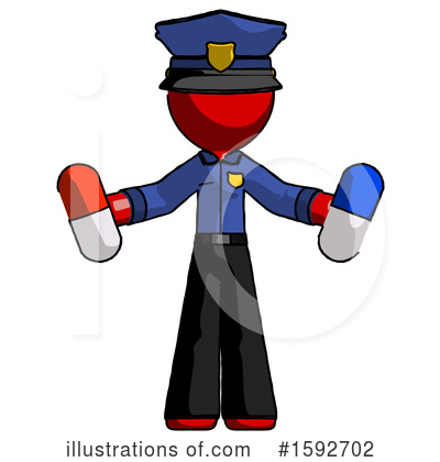 Royalty-Free (RF) Red Design Mascot Clipart Illustration by Leo Blanchette - Stock Sample #1592702