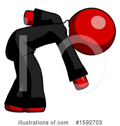 Royalty-Free (RF) Red Design Mascot Clipart Illustration by Leo Blanchette - Stock Sample #1592703
