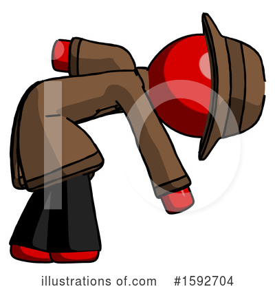 Royalty-Free (RF) Red Design Mascot Clipart Illustration by Leo Blanchette - Stock Sample #1592704