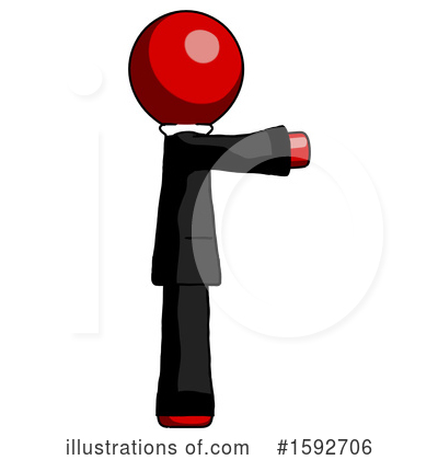 Royalty-Free (RF) Red Design Mascot Clipart Illustration by Leo Blanchette - Stock Sample #1592706