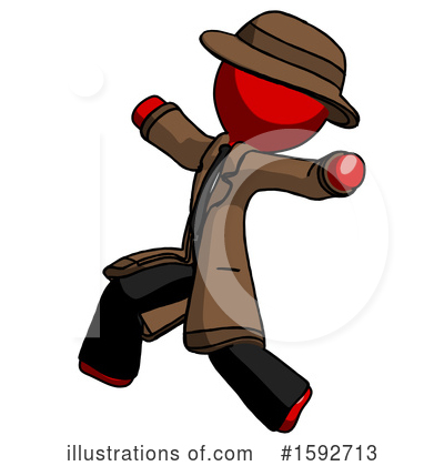 Royalty-Free (RF) Red Design Mascot Clipart Illustration by Leo Blanchette - Stock Sample #1592713