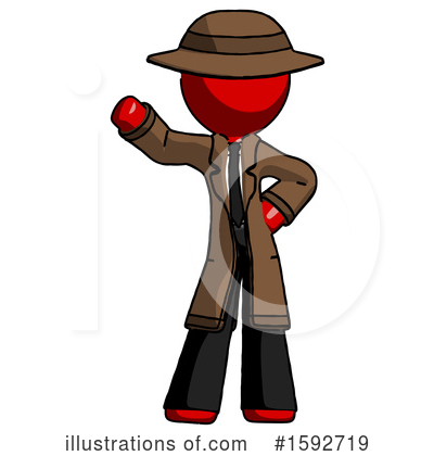 Royalty-Free (RF) Red Design Mascot Clipart Illustration by Leo Blanchette - Stock Sample #1592719