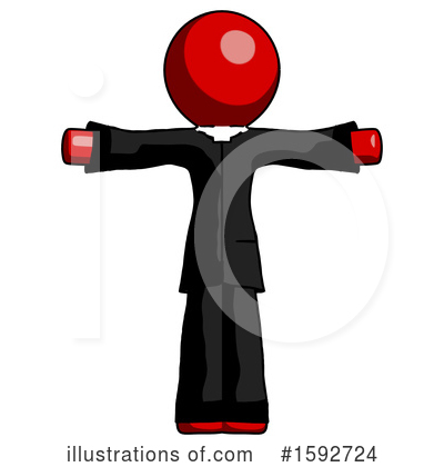 Royalty-Free (RF) Red Design Mascot Clipart Illustration by Leo Blanchette - Stock Sample #1592724