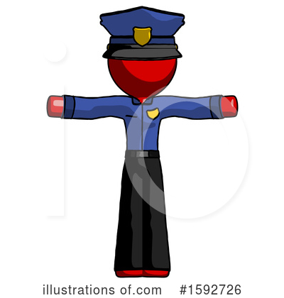 Royalty-Free (RF) Red Design Mascot Clipart Illustration by Leo Blanchette - Stock Sample #1592726