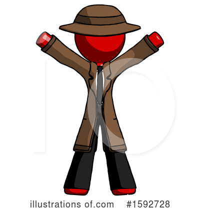 Royalty-Free (RF) Red Design Mascot Clipart Illustration by Leo Blanchette - Stock Sample #1592728