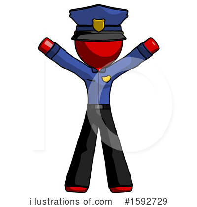 Royalty-Free (RF) Red Design Mascot Clipart Illustration by Leo Blanchette - Stock Sample #1592729
