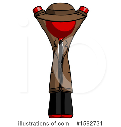 Royalty-Free (RF) Red Design Mascot Clipart Illustration by Leo Blanchette - Stock Sample #1592731
