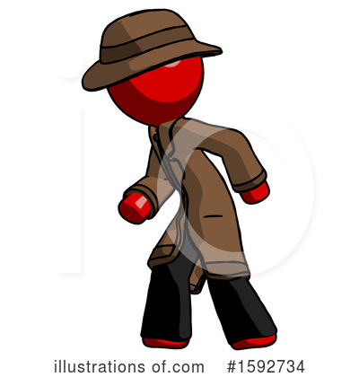 Royalty-Free (RF) Red Design Mascot Clipart Illustration by Leo Blanchette - Stock Sample #1592734