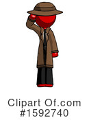 Red Design Mascot Clipart #1592740 by Leo Blanchette