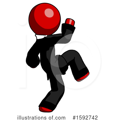 Royalty-Free (RF) Red Design Mascot Clipart Illustration by Leo Blanchette - Stock Sample #1592742