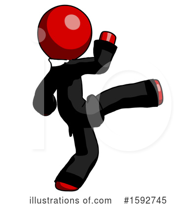 Royalty-Free (RF) Red Design Mascot Clipart Illustration by Leo Blanchette - Stock Sample #1592745