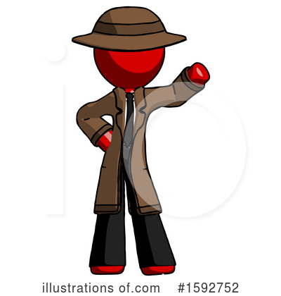 Royalty-Free (RF) Red Design Mascot Clipart Illustration by Leo Blanchette - Stock Sample #1592752