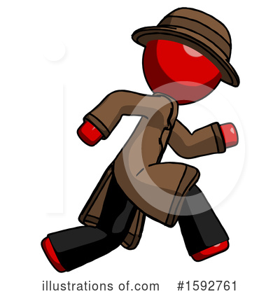 Royalty-Free (RF) Red Design Mascot Clipart Illustration by Leo Blanchette - Stock Sample #1592761