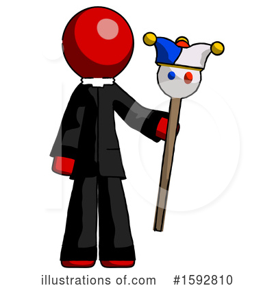 Royalty-Free (RF) Red Design Mascot Clipart Illustration by Leo Blanchette - Stock Sample #1592810