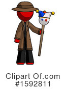 Red Design Mascot Clipart #1592811 by Leo Blanchette