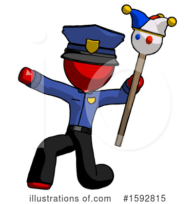 Royalty-Free (RF) Red Design Mascot Clipart Illustration by Leo Blanchette - Stock Sample #1592815