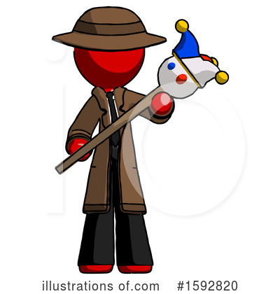 Royalty-Free (RF) Red Design Mascot Clipart Illustration by Leo Blanchette - Stock Sample #1592820