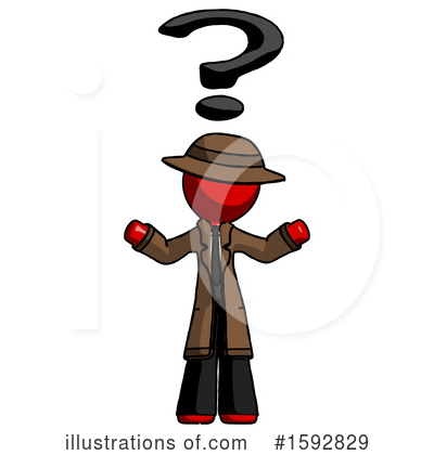 Royalty-Free (RF) Red Design Mascot Clipart Illustration by Leo Blanchette - Stock Sample #1592829