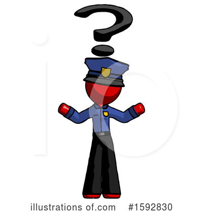 Royalty-Free (RF) Red Design Mascot Clipart Illustration by Leo Blanchette - Stock Sample #1592830
