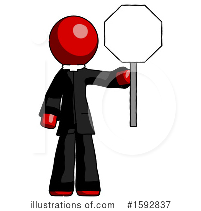 Royalty-Free (RF) Red Design Mascot Clipart Illustration by Leo Blanchette - Stock Sample #1592837