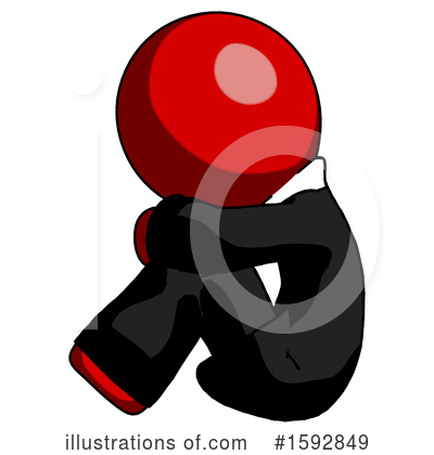 Royalty-Free (RF) Red Design Mascot Clipart Illustration by Leo Blanchette - Stock Sample #1592849