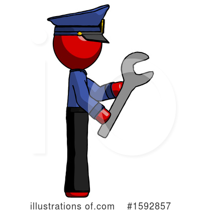 Royalty-Free (RF) Red Design Mascot Clipart Illustration by Leo Blanchette - Stock Sample #1592857