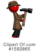 Red Design Mascot Clipart #1592865 by Leo Blanchette