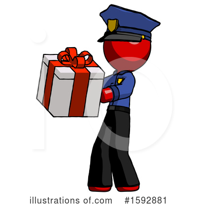Royalty-Free (RF) Red Design Mascot Clipart Illustration by Leo Blanchette - Stock Sample #1592881
