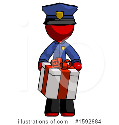 Royalty-Free (RF) Red Design Mascot Clipart Illustration by Leo Blanchette - Stock Sample #1592884