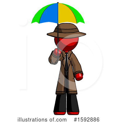 Royalty-Free (RF) Red Design Mascot Clipart Illustration by Leo Blanchette - Stock Sample #1592886