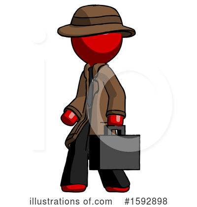 Royalty-Free (RF) Red Design Mascot Clipart Illustration by Leo Blanchette - Stock Sample #1592898