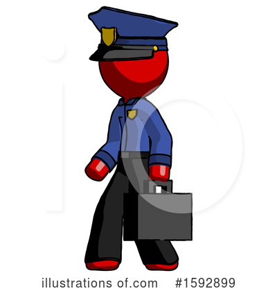 Royalty-Free (RF) Red Design Mascot Clipart Illustration by Leo Blanchette - Stock Sample #1592899