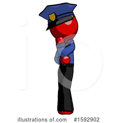 Royalty-Free (RF) Red Design Mascot Clipart Illustration by Leo Blanchette - Stock Sample #1592902