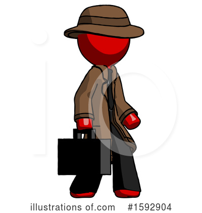 Royalty-Free (RF) Red Design Mascot Clipart Illustration by Leo Blanchette - Stock Sample #1592904