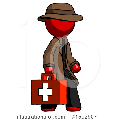 Royalty-Free (RF) Red Design Mascot Clipart Illustration by Leo Blanchette - Stock Sample #1592907