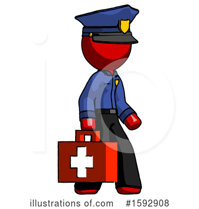 Royalty-Free (RF) Red Design Mascot Clipart Illustration by Leo Blanchette - Stock Sample #1592908