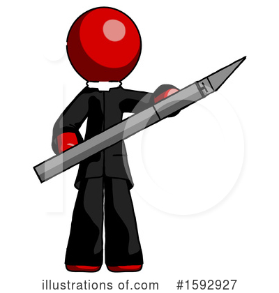 Royalty-Free (RF) Red Design Mascot Clipart Illustration by Leo Blanchette - Stock Sample #1592927