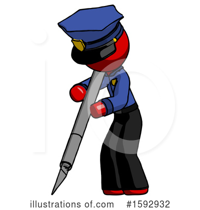 Royalty-Free (RF) Red Design Mascot Clipart Illustration by Leo Blanchette - Stock Sample #1592932