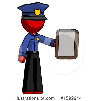 Royalty-Free (RF) Red Design Mascot Clipart Illustration by Leo Blanchette - Stock Sample #1592944