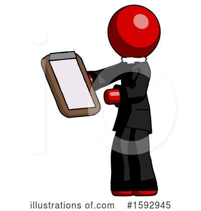 Royalty-Free (RF) Red Design Mascot Clipart Illustration by Leo Blanchette - Stock Sample #1592945