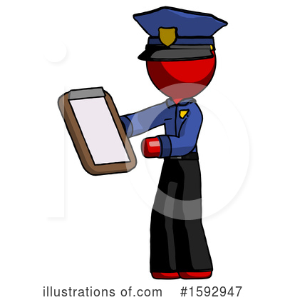 Royalty-Free (RF) Red Design Mascot Clipart Illustration by Leo Blanchette - Stock Sample #1592947
