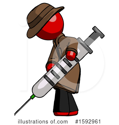 Royalty-Free (RF) Red Design Mascot Clipart Illustration by Leo Blanchette - Stock Sample #1592961