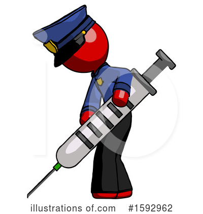 Royalty-Free (RF) Red Design Mascot Clipart Illustration by Leo Blanchette - Stock Sample #1592962