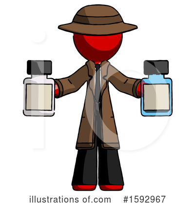 Royalty-Free (RF) Red Design Mascot Clipart Illustration by Leo Blanchette - Stock Sample #1592967